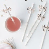 Pick & Mix Rose Gold Straws Yay
