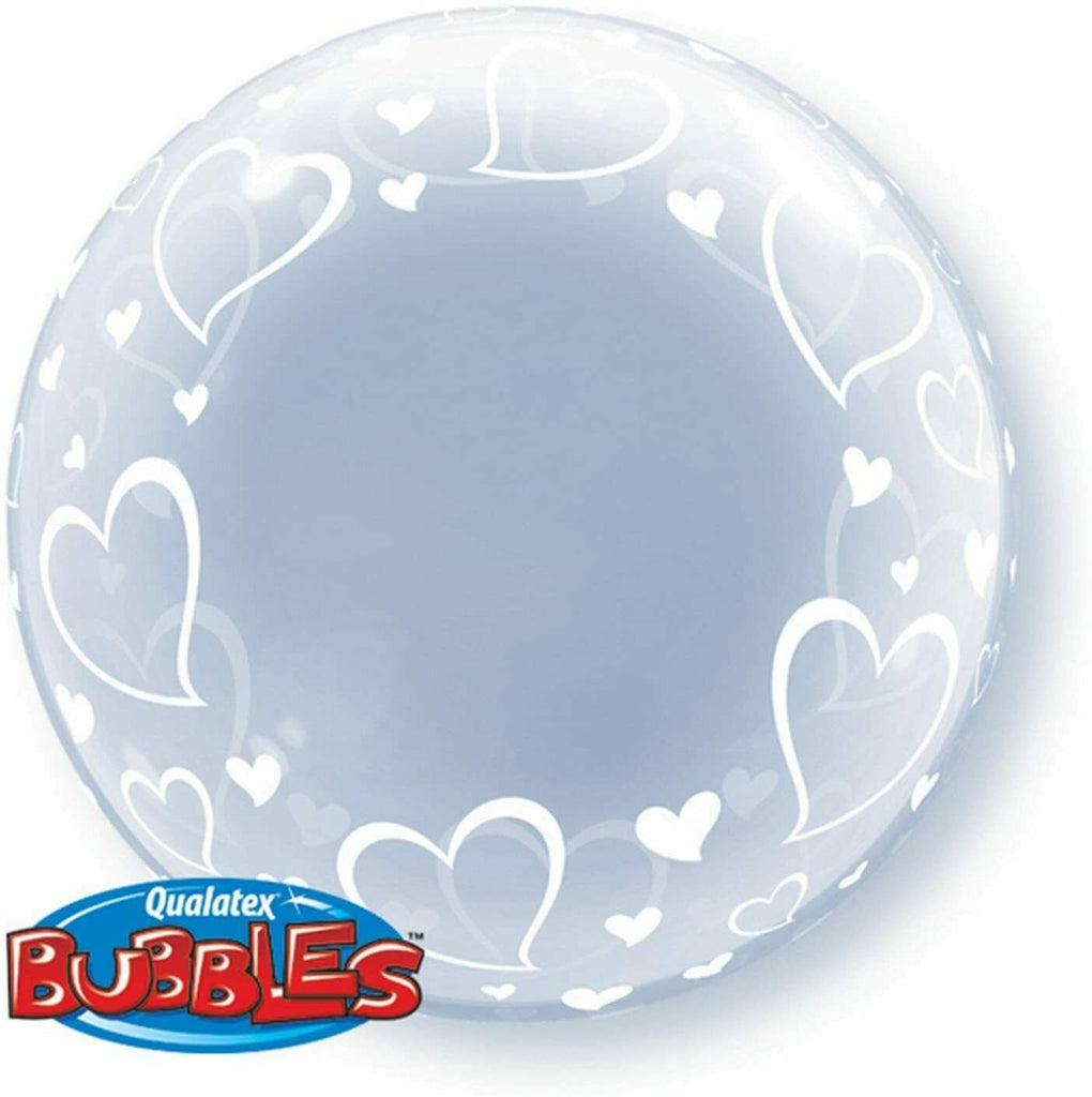 Deco Bubble Balloon Stylish Hearts